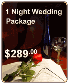 1 Night Wedding Package - $248.00 1 Night Wedding Package - $248.00